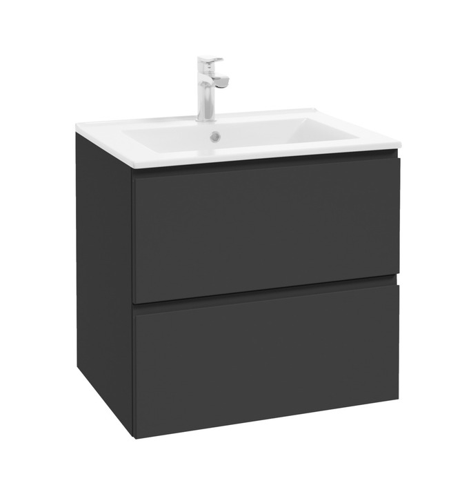 Reno underskab med vask 60 cm antracitgrå
